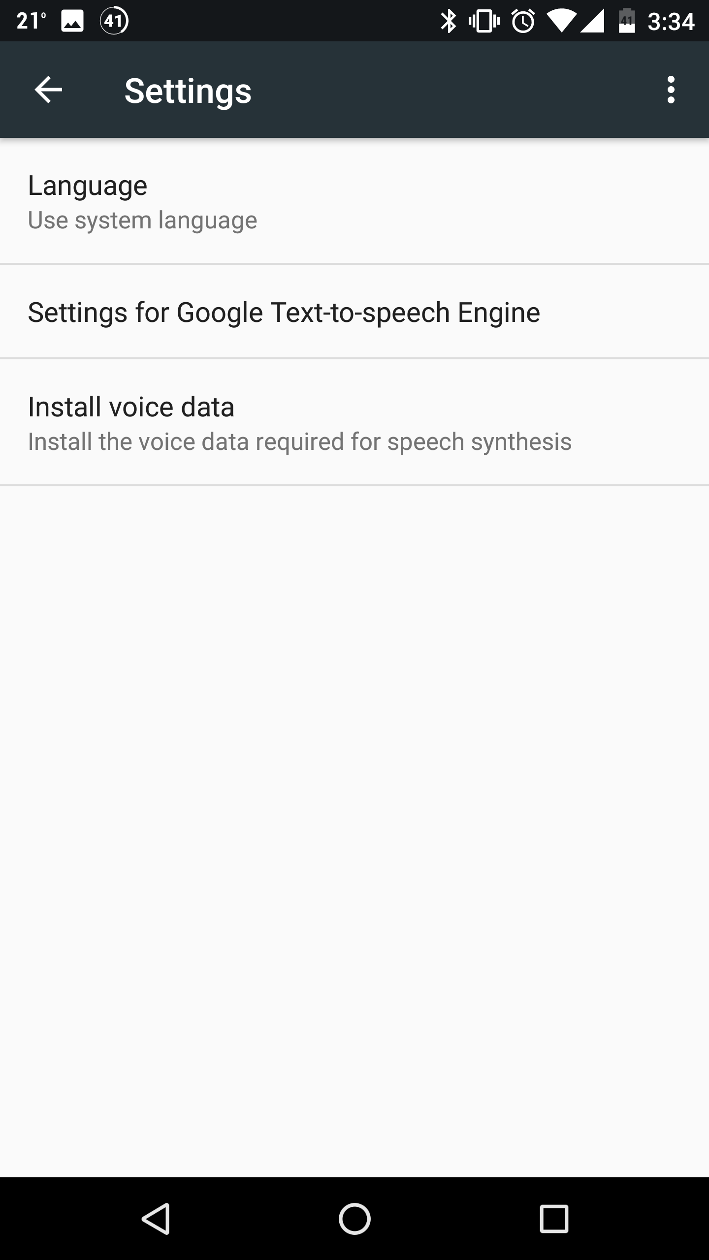 Google Text-to-speech screenshot #1
