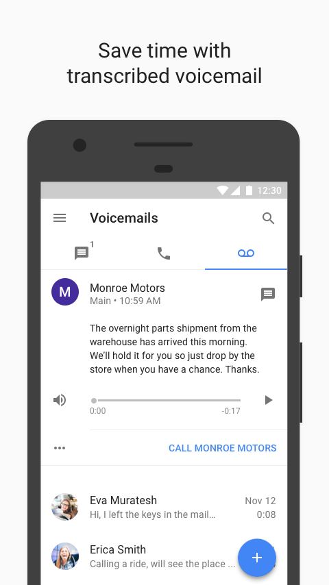Google Voice screenshot #2