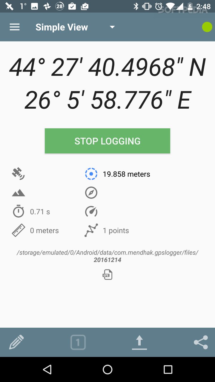 GPS Logger screenshot #2