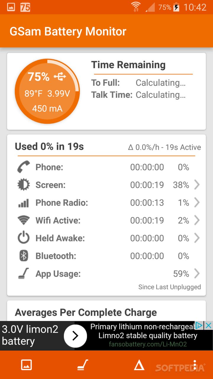 GSam Battery Monitor screenshot #1