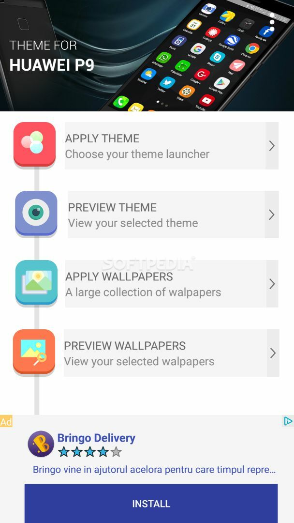 Theme and Launcher for Huawei P9 screenshot #0