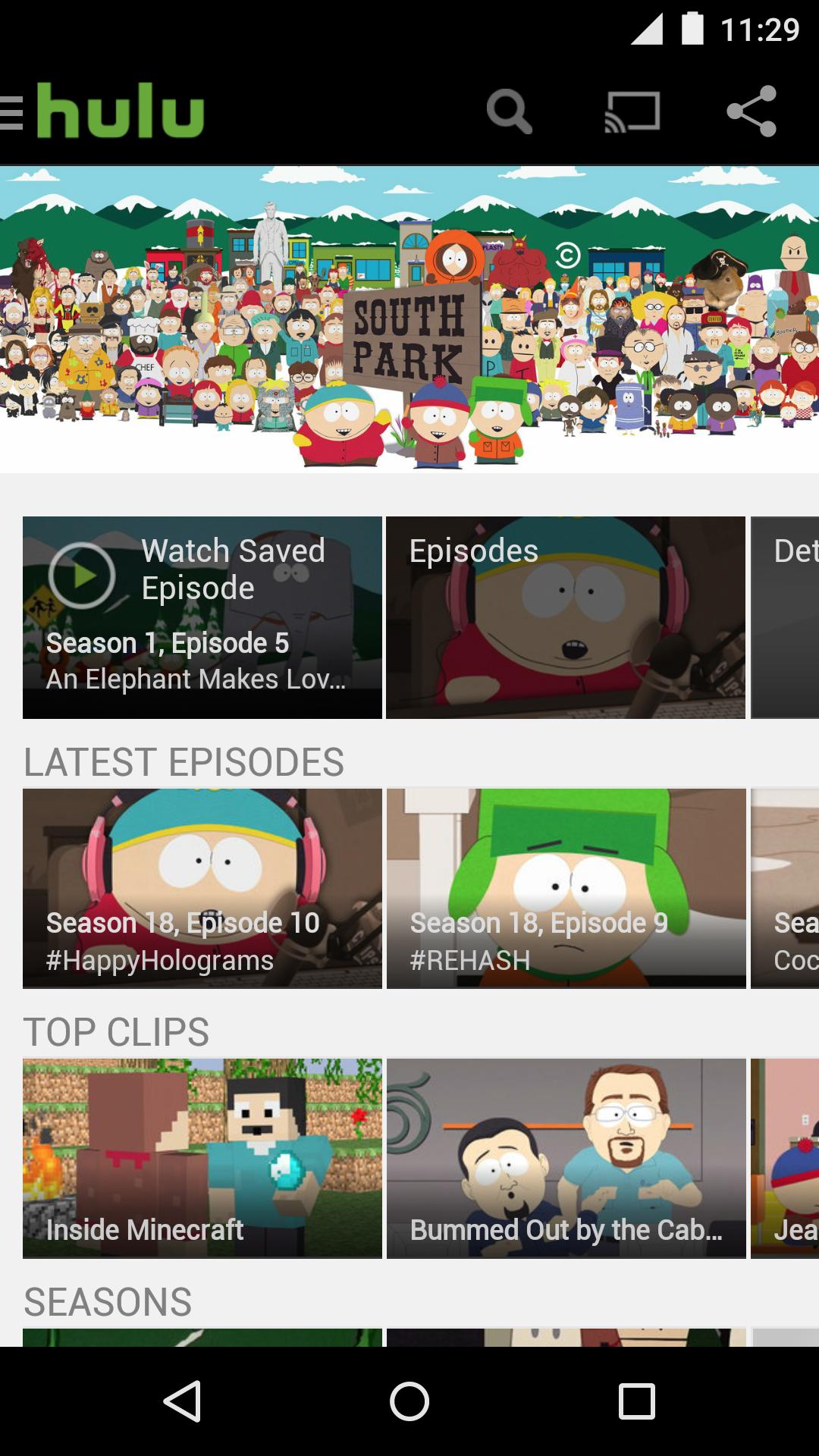 Hulu screenshot #1
