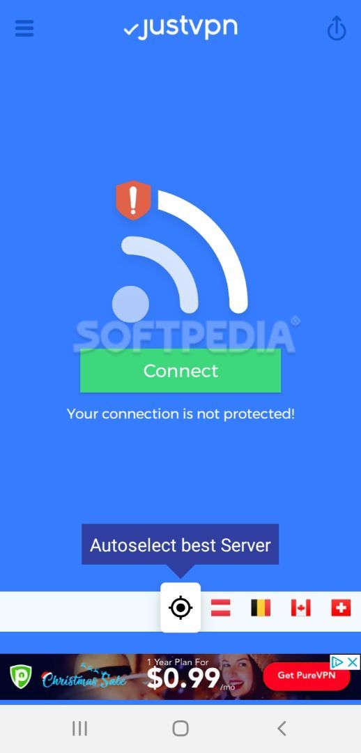 JustVPN - Free Unlimited VPN & Proxy screenshot #0