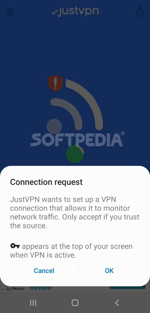 JustVPN - Free Unlimited VPN & Proxy screenshot #1