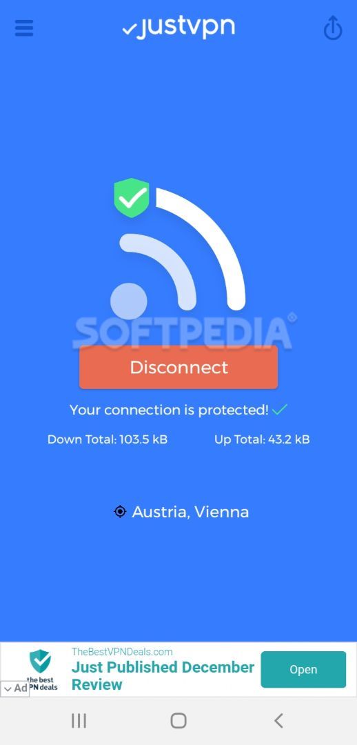 JustVPN - Free Unlimited VPN & Proxy screenshot #2