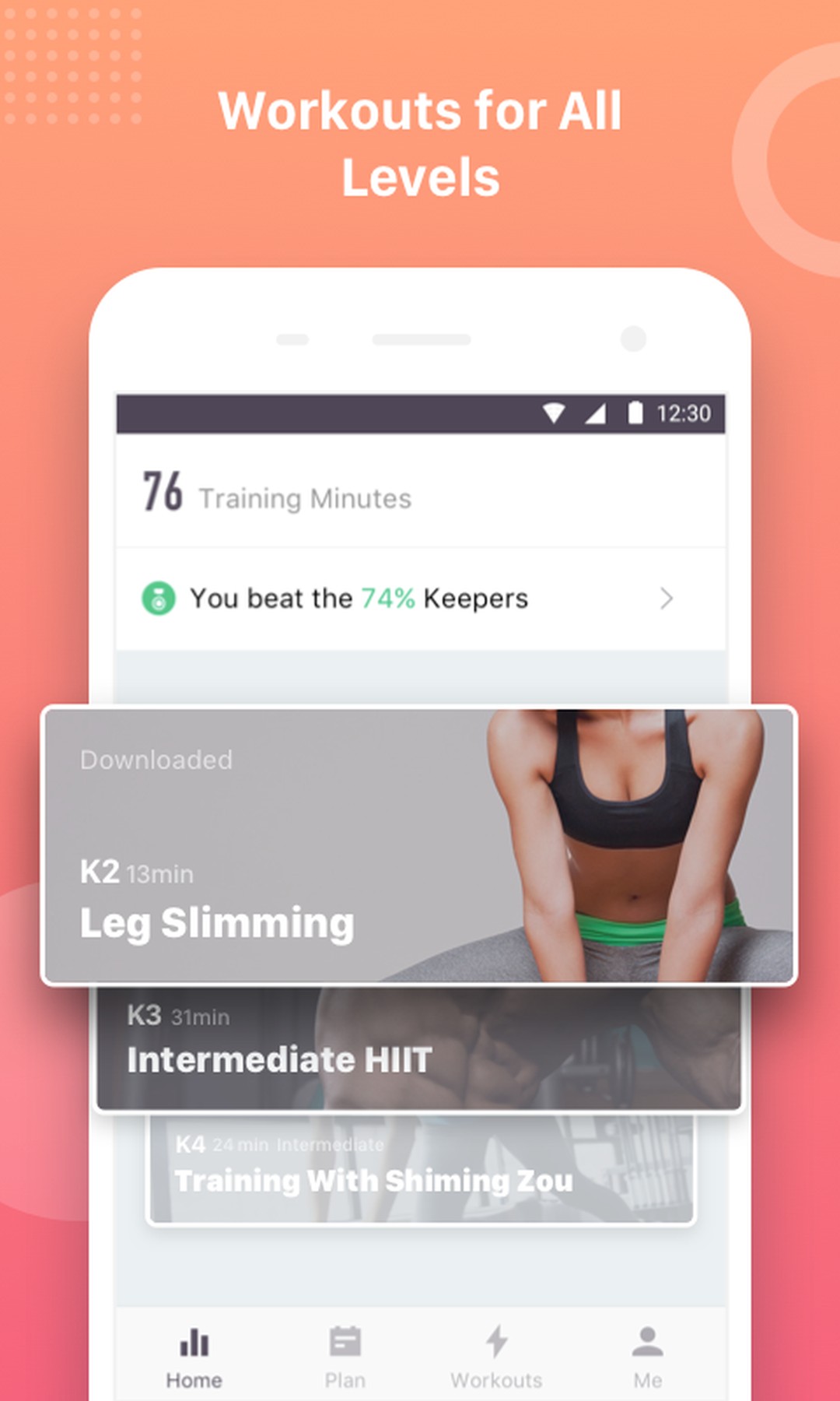 Keep Trainer - Workout Trainer & Fitness Coach screenshot #2