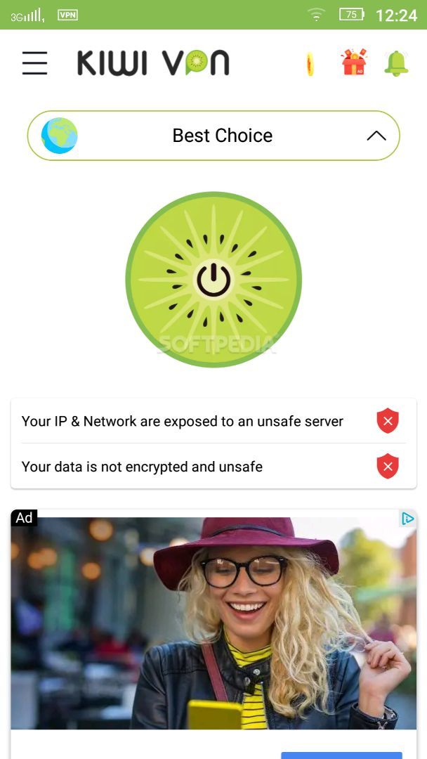 Kiwi VPN Connection For IP Changer, Unblock Sites screenshot #0