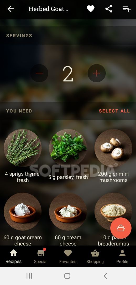 KptnCook - recipes and healthy cooking screenshot #1