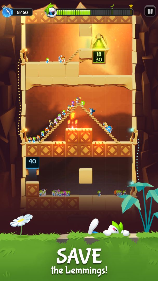 Lemmings - Puzzle Adventure screenshot #1