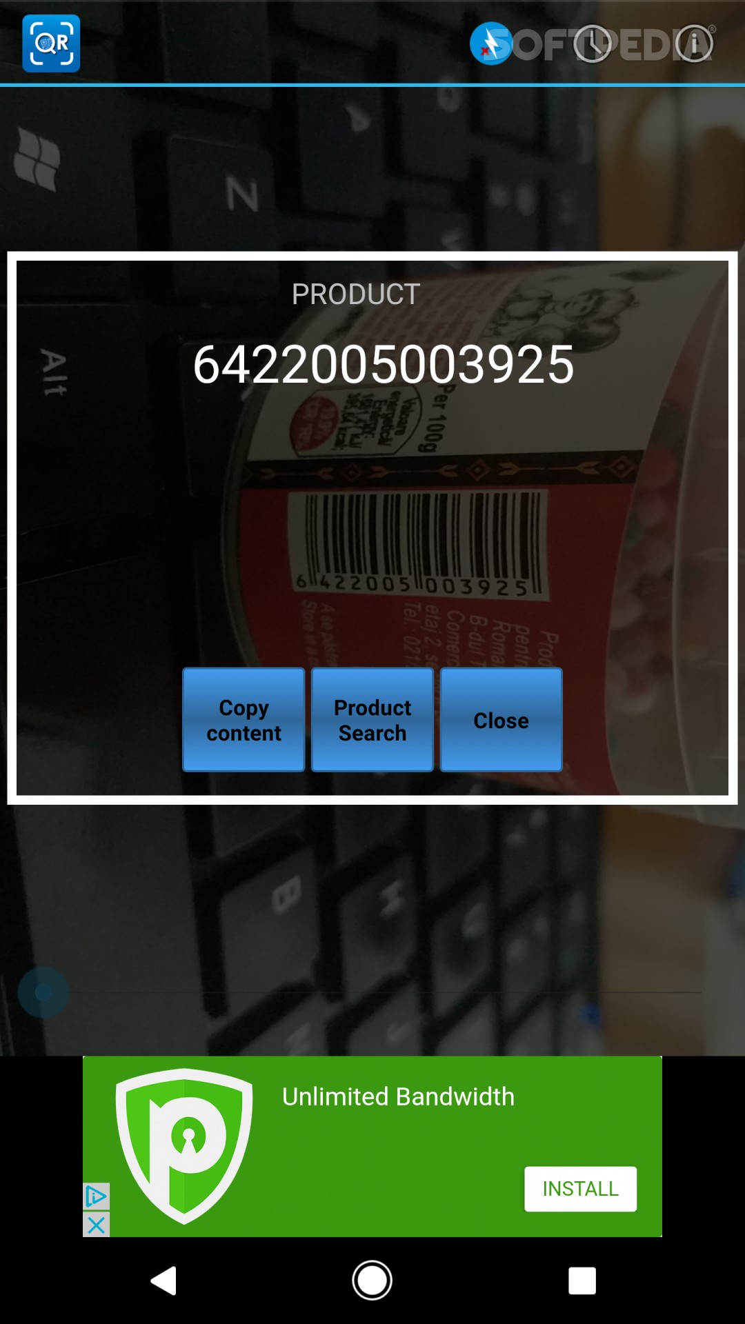 Lightning QRcode Scanner screenshot #1