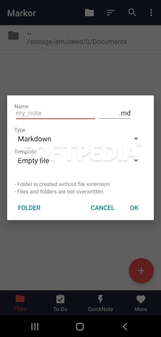 Markor: Markdown Editor - todo.txt - Notes Offline screenshot #1