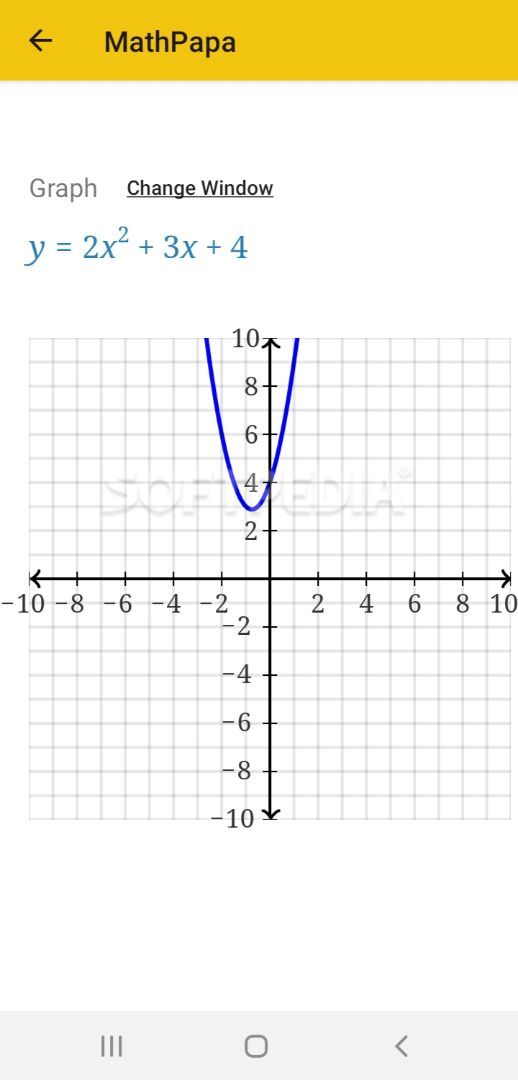 quadratic equation solver mathpapa