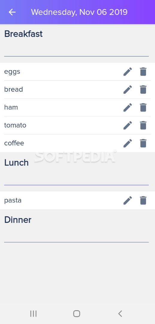 Meal Planner – Shopping List screenshot #1