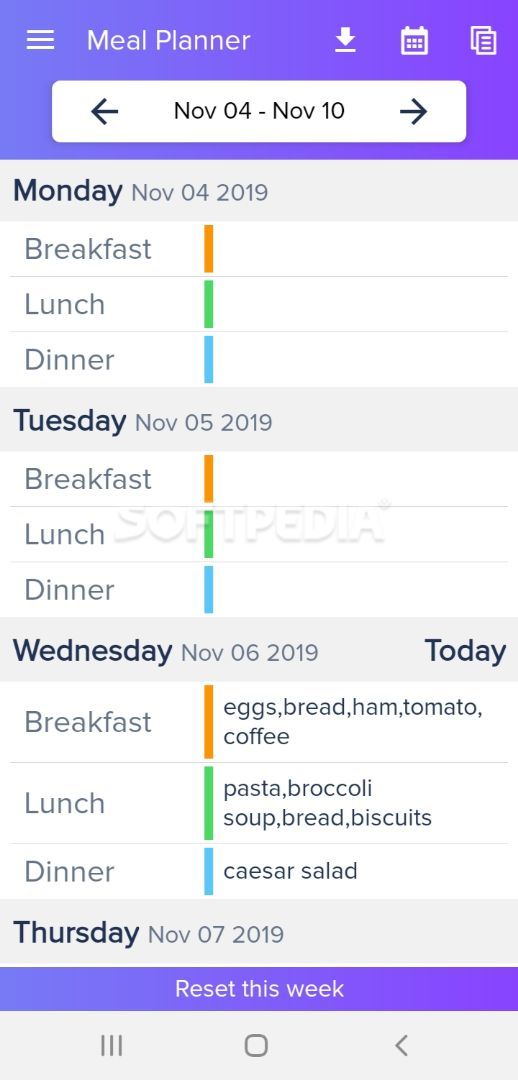 Meal Planner – Shopping List screenshot #3