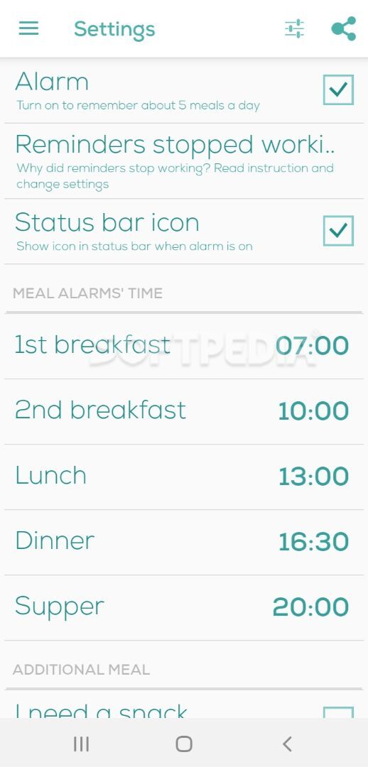 Meal Reminder - Weight Loss screenshot #4