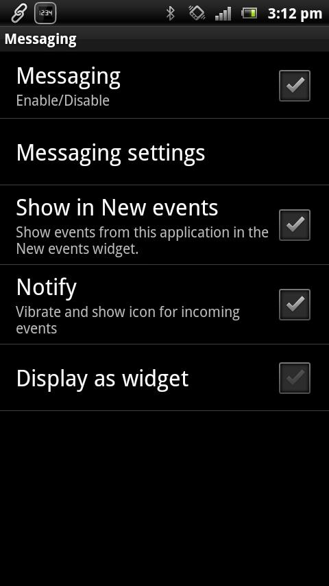 Messaging smart extension screenshot #2
