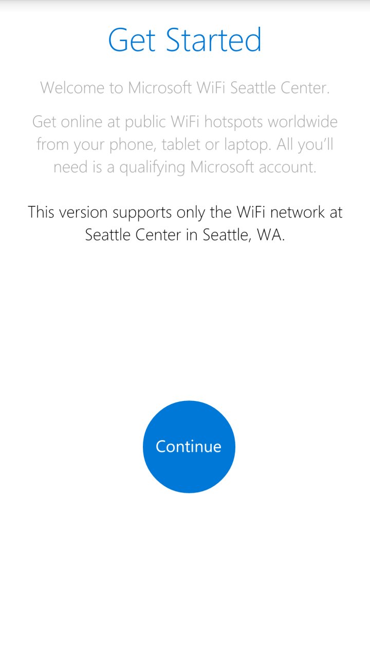 Microsoft Wi-Fi screenshot #1