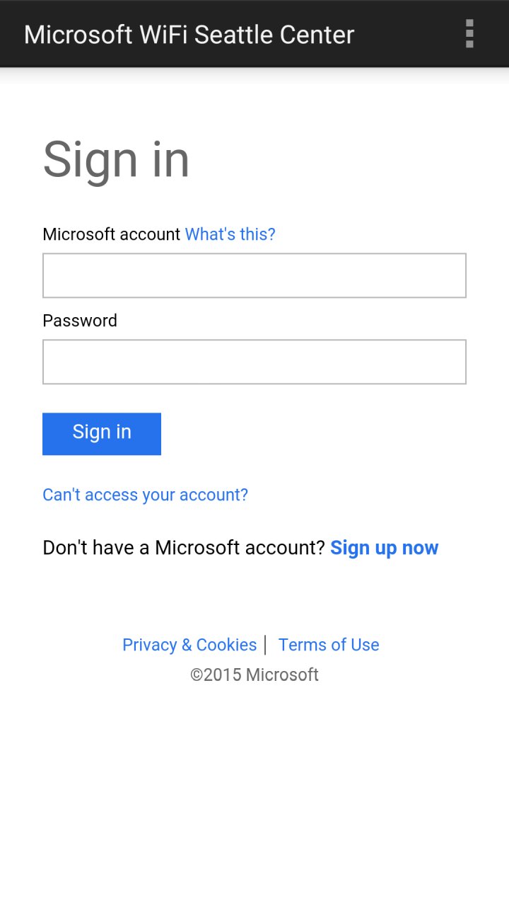 Microsoft Wi-Fi screenshot #2