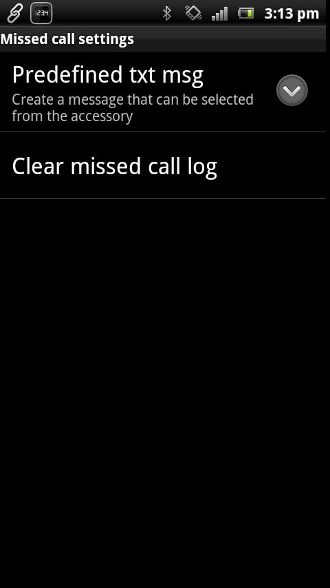 Missed Call smart extension screenshot #2