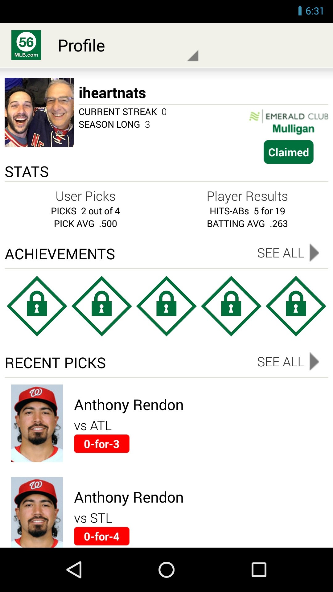 MLB.com Beat the Streak screenshot #1