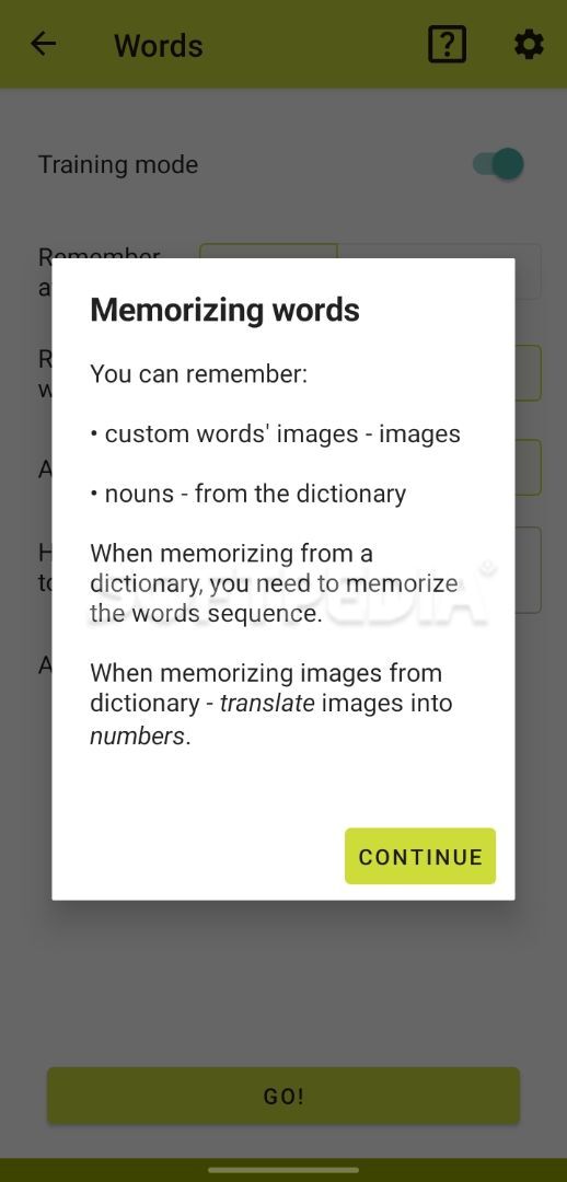 Mnemonics - train your brain screenshot #2