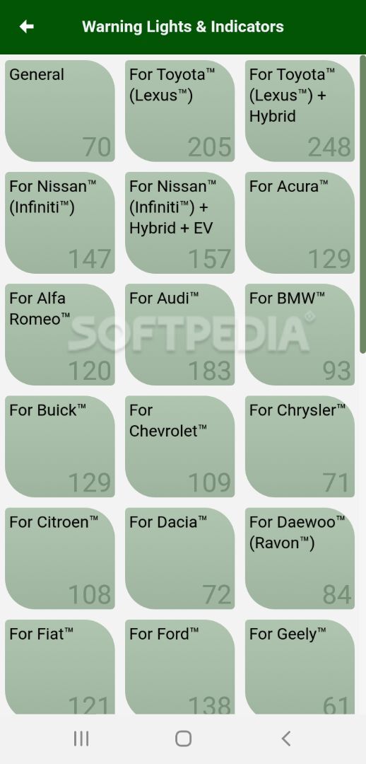 MotorData OBD Car Diagnostics. ELM OBD2 scanner screenshot #2