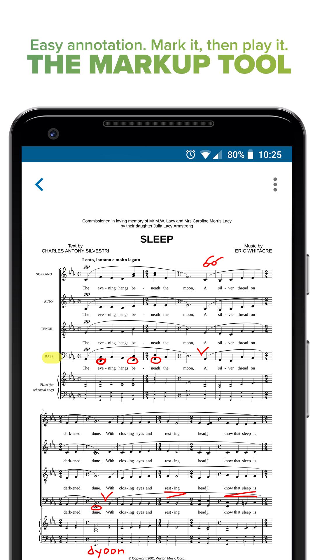Musicnotes Sheet Music Player screenshot #0