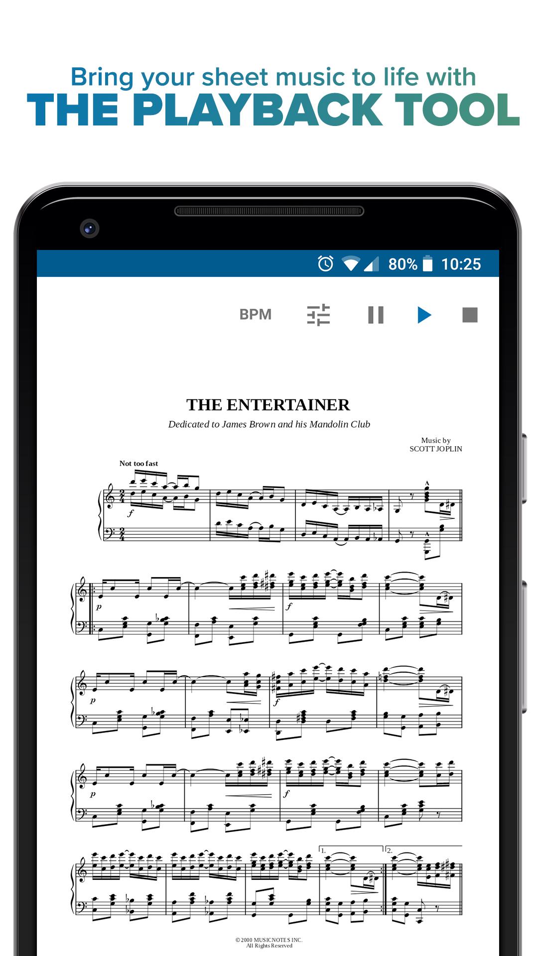 Musicnotes Sheet Music Player screenshot #2