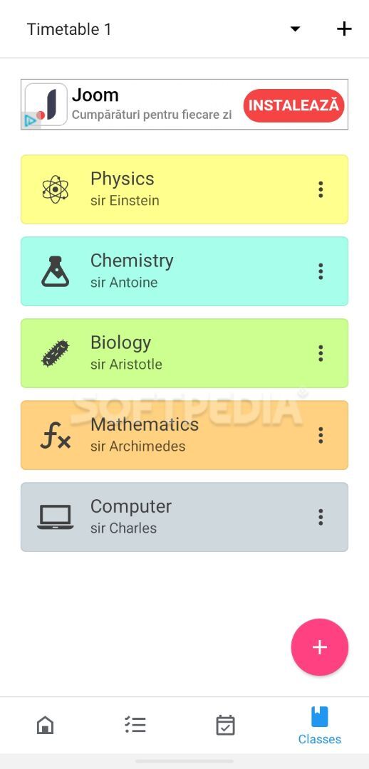 My Classes - Timetable and Study Planner screenshot #1