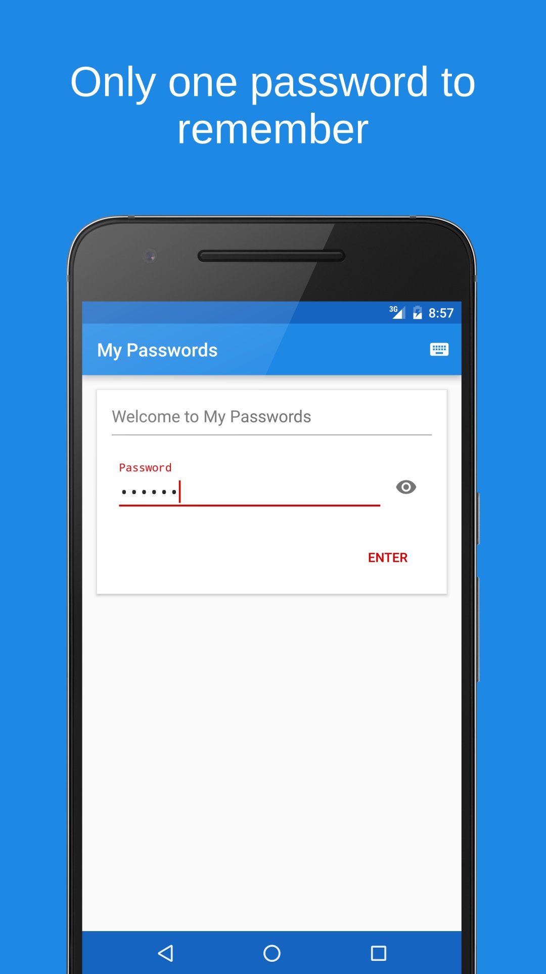 My Passwords screenshot #0