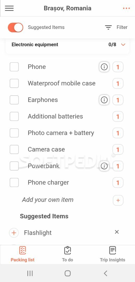 MyLuggage | Packing list for every trip screenshot #4