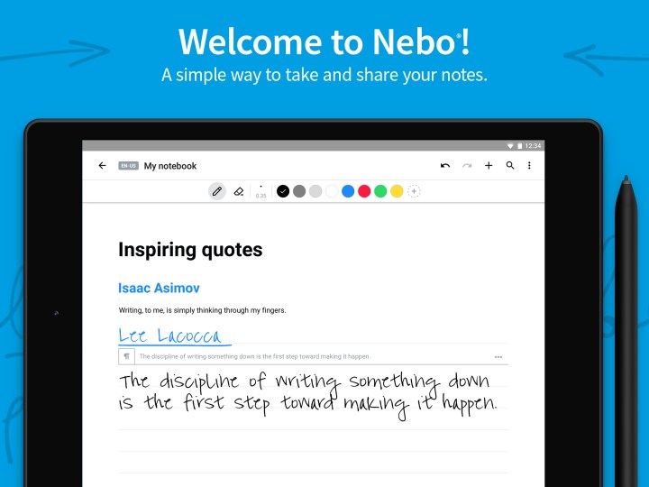 MyScript Nebo - Preview screenshot #0