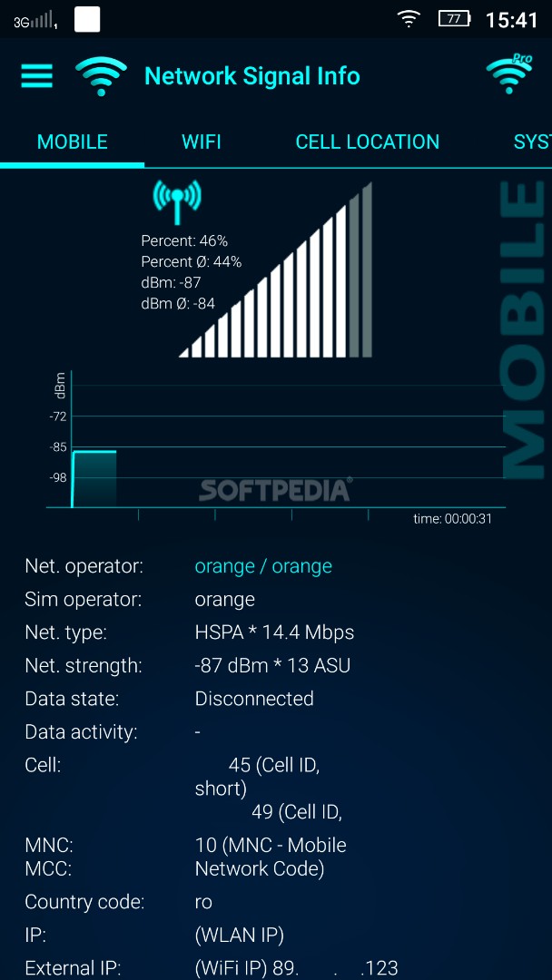 Network Signal Info screenshot #0