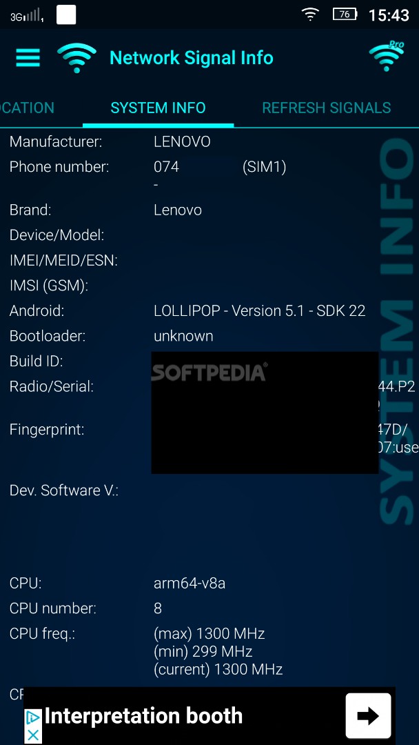 Network Signal Info screenshot #3