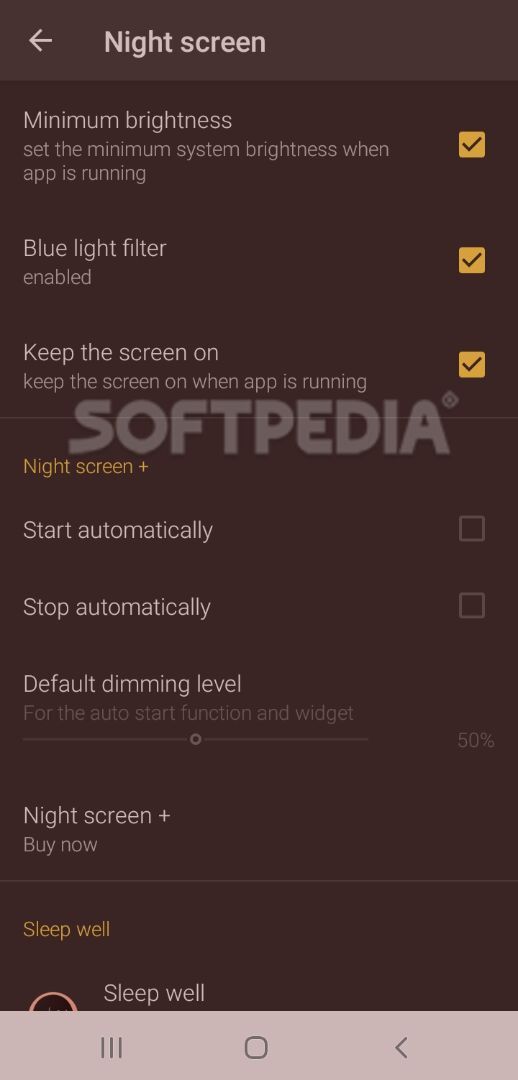 Night Screen by Arrows app screenshot #1