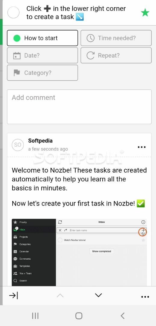 Nozbe Personal: to-do, tasks & projects screenshot #1