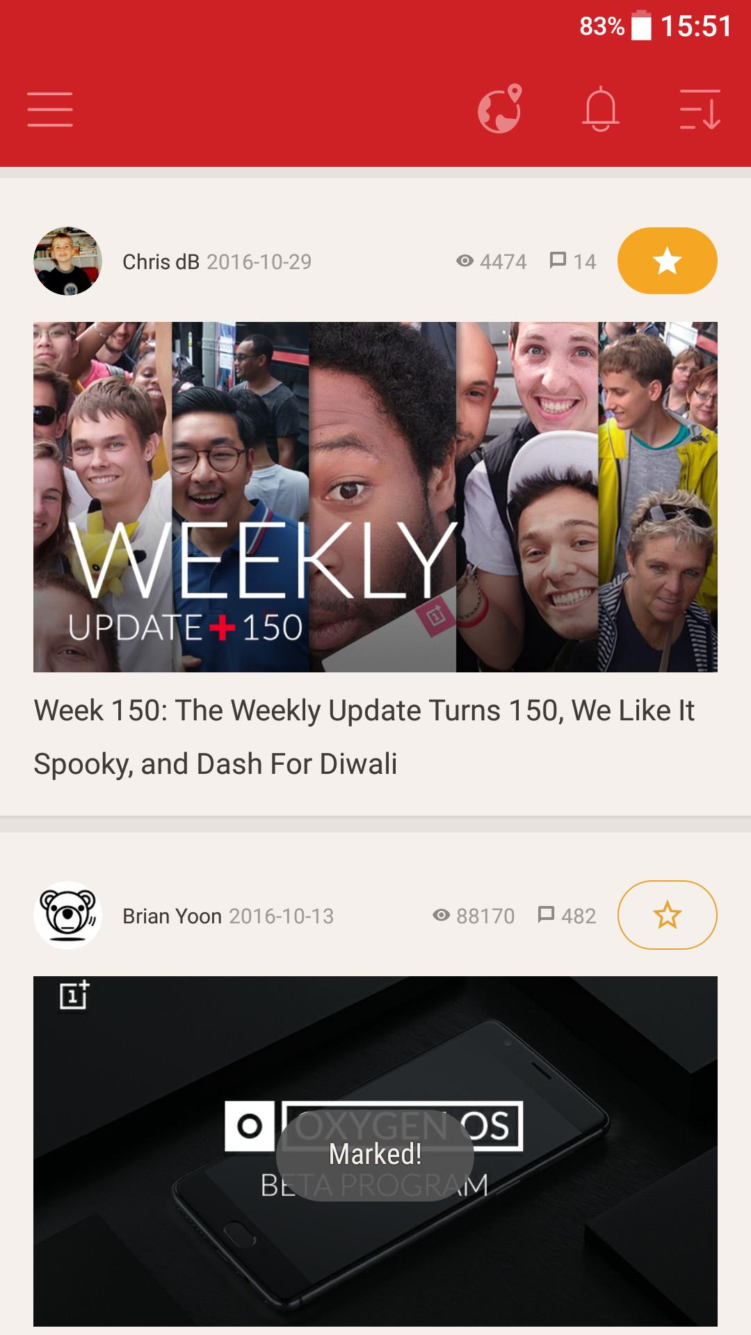 OnePlus Community screenshot #1