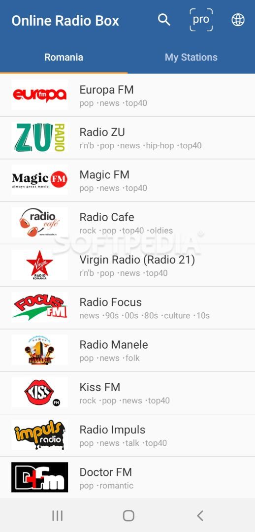 Online Radio Box - free player screenshot #0