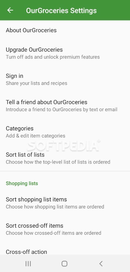 Our Groceries Shopping List screenshot #2