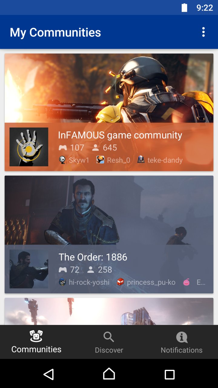 PlayStation Communities screenshot #0