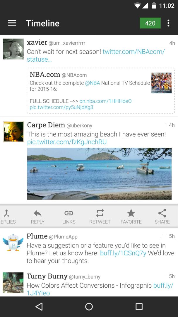 Plume for Twitter screenshot #3