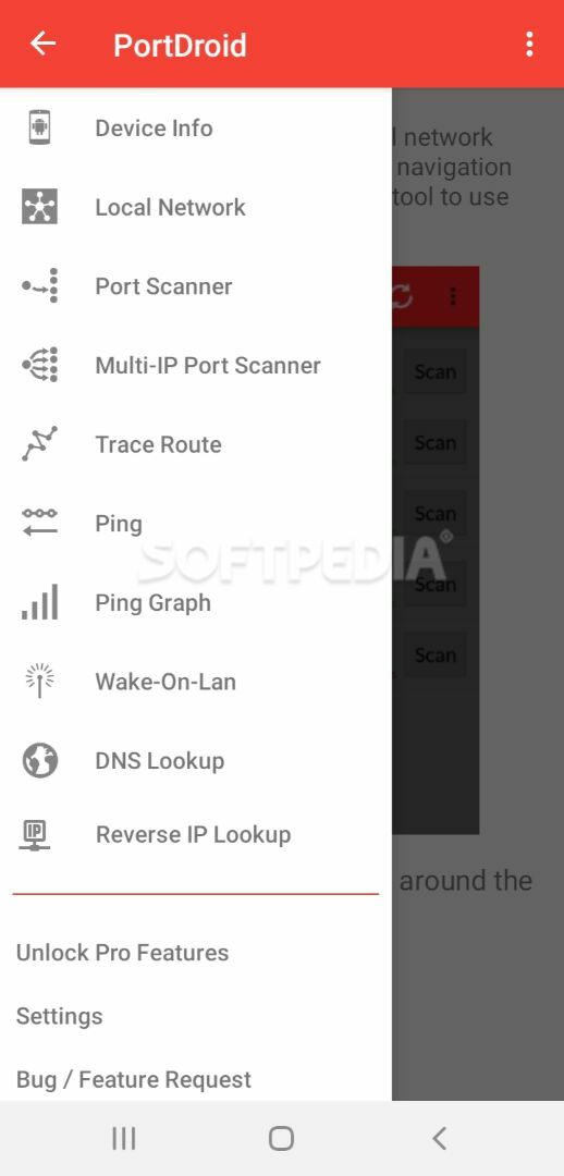 PortDroid - Network Analysis Kit & Port Scanner screenshot #0