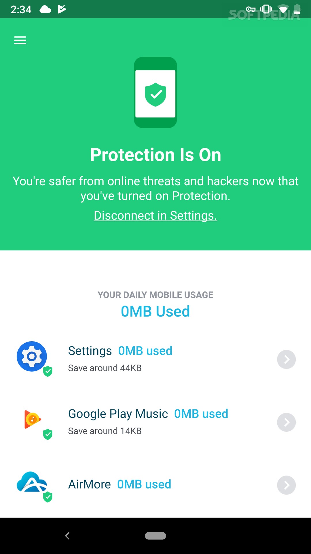 Protect Free VPN+Data Manager screenshot #3