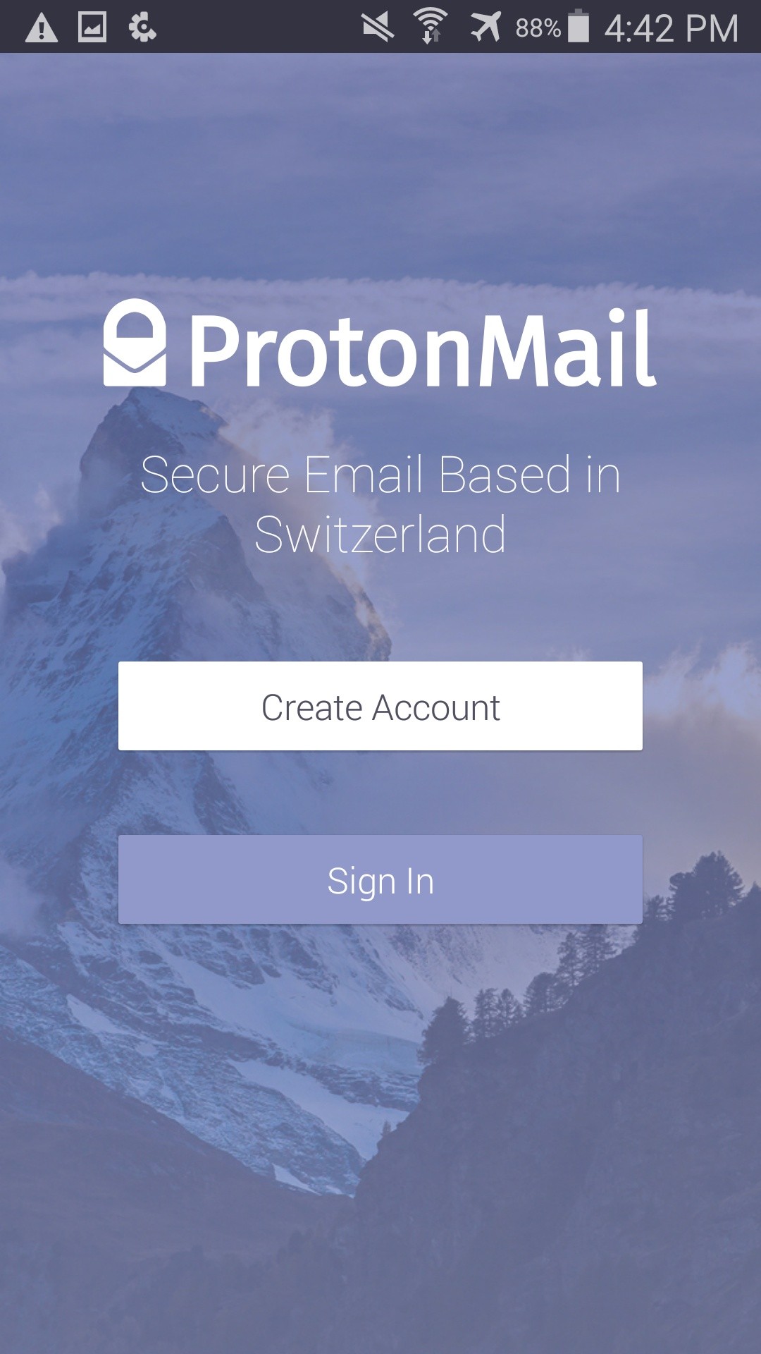 ProtonMail screenshot #0