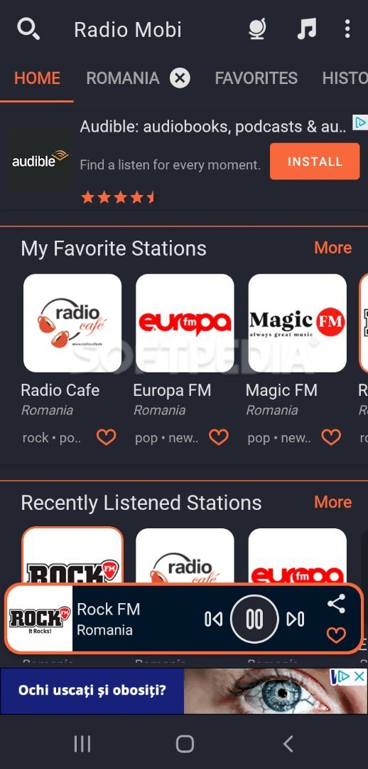 80000+ Free FM Stations - Radio Mobi - World Radio screenshot #0