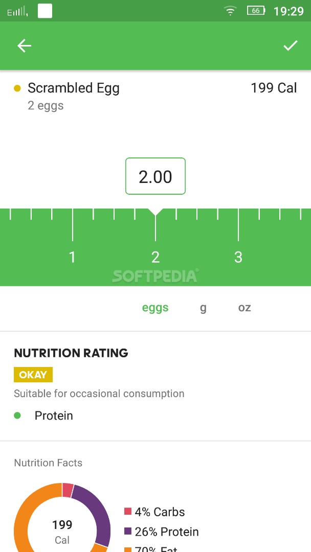 Runtastic Balance Calorie Calculator, Food Tracker screenshot #2