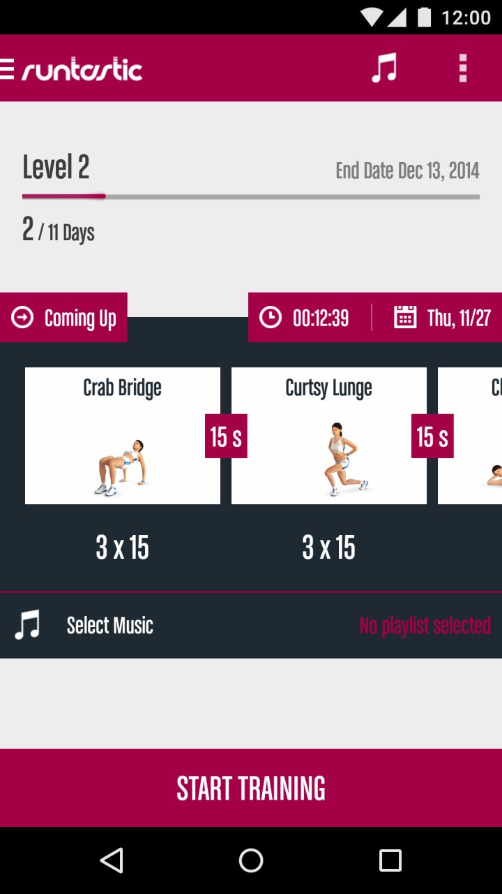 Runtastic Butt Trainer Workout screenshot #0