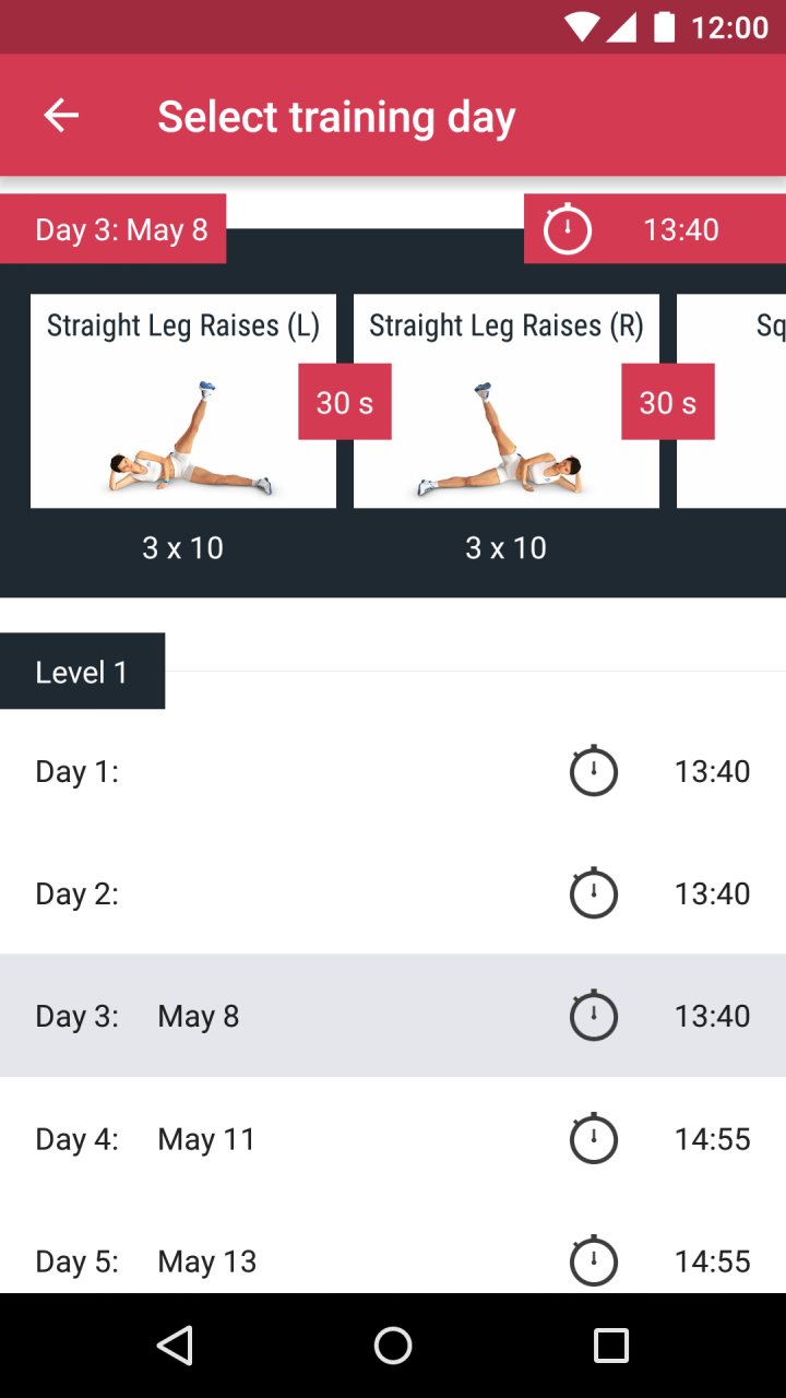 Runtastic Leg Workout Trainer screenshot #2