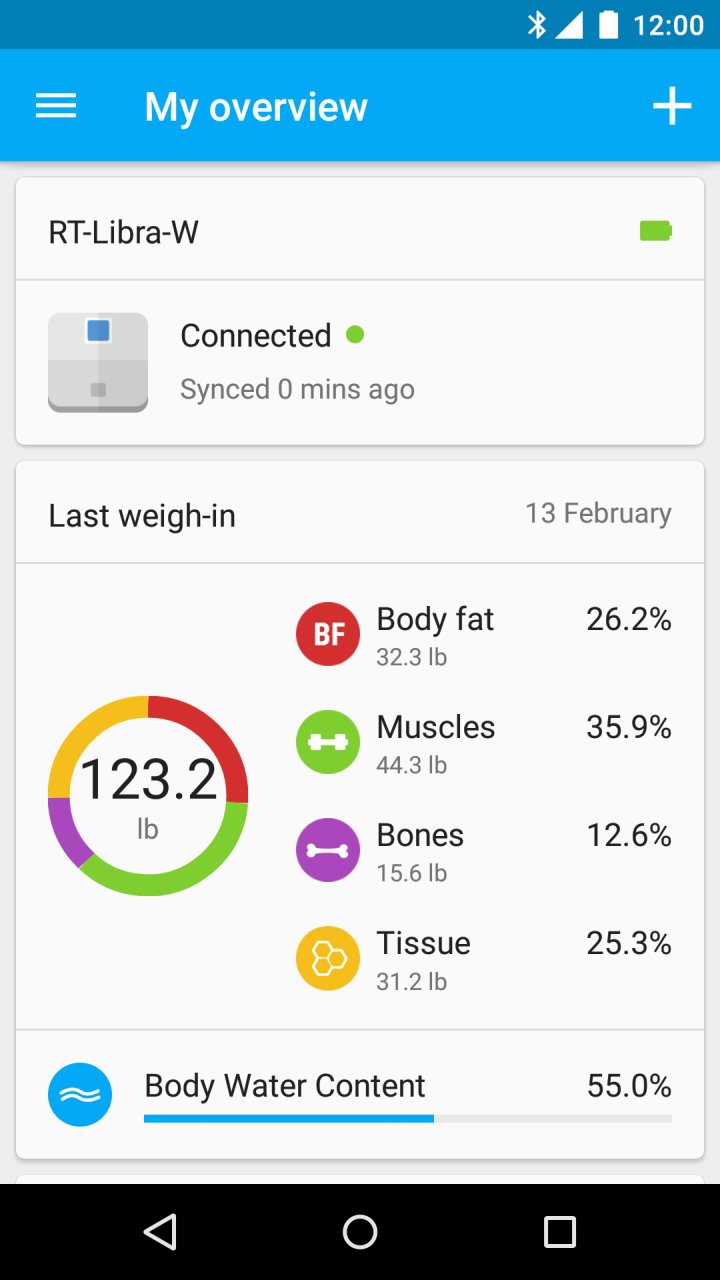 Runtastic Libra Weight Tracker screenshot #0