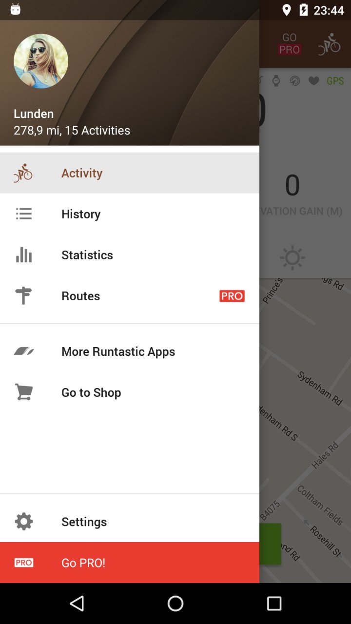 Runtastic Mountain Bike GPS screenshot #2